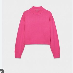Aritzia Harper sweater in hot pink